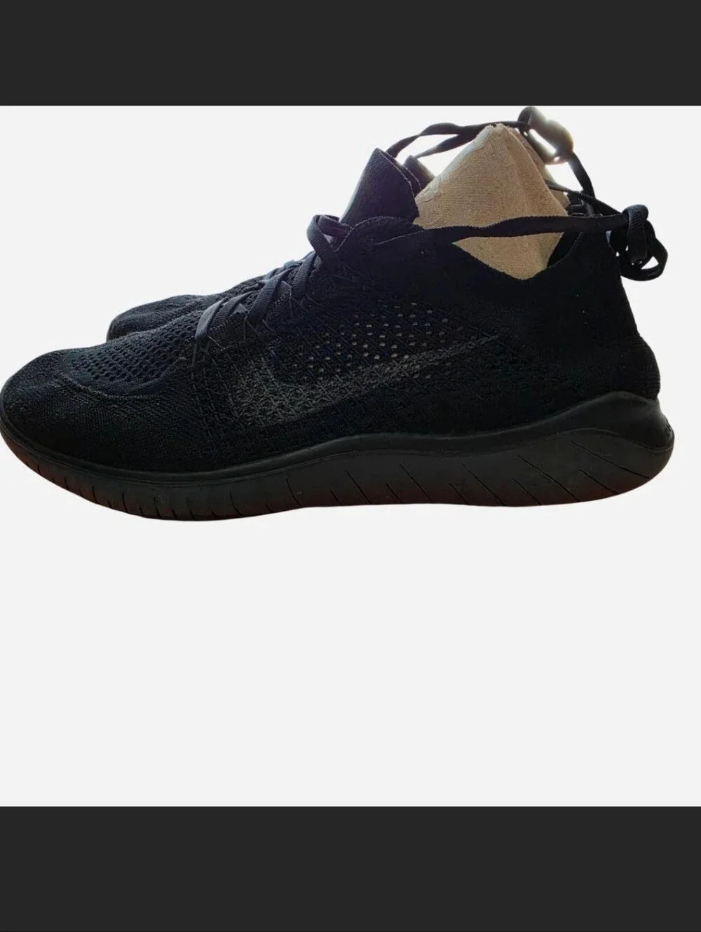 Nike Free RN Flyknit 2018 black sneakers (Black/Anthracite) with original box